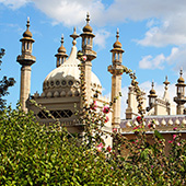 Англия Брайтон Royal Pavilion в цветах