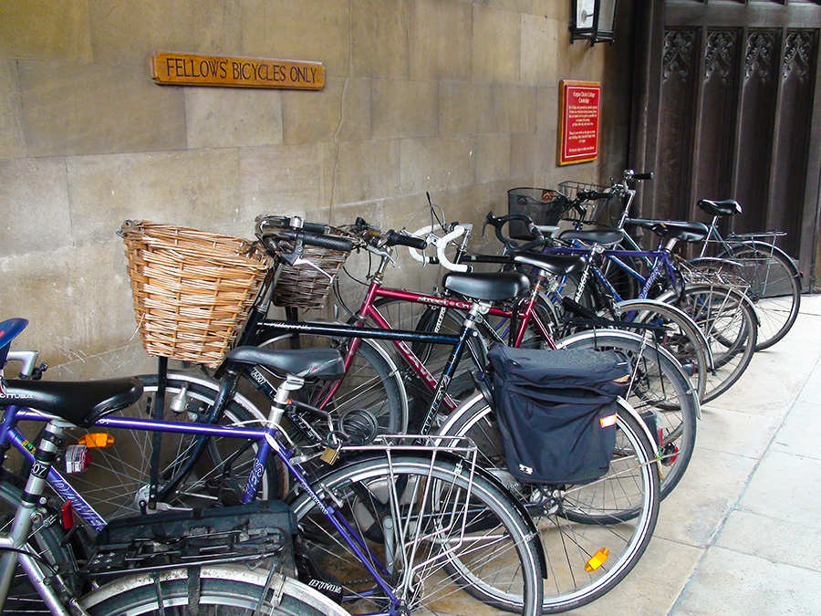 Англия Кембридж велосипеды
