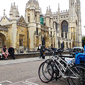 Кембридж велосипеды на улице