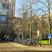 Кембридж площадь перед колледжем