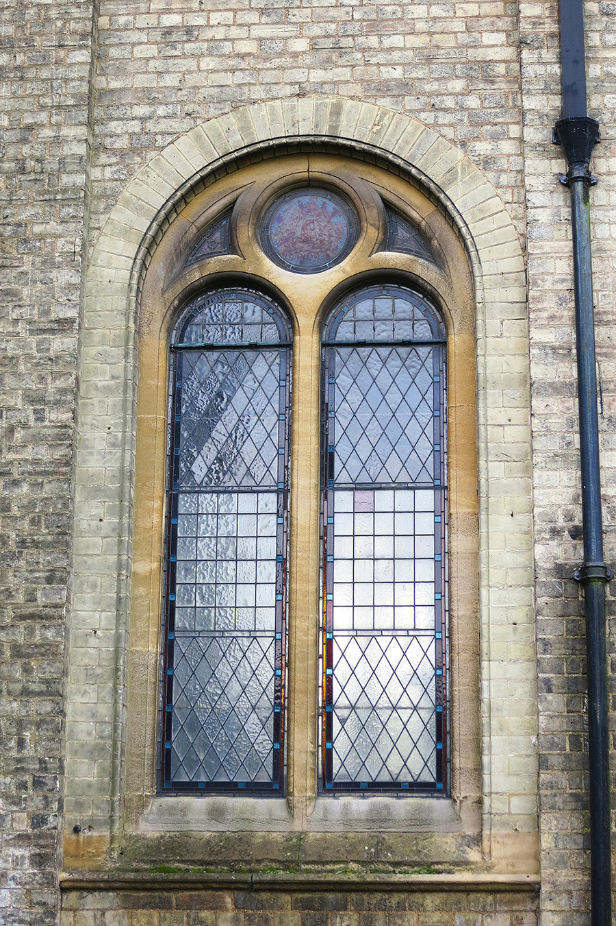 Англия Кембридж витражное окно